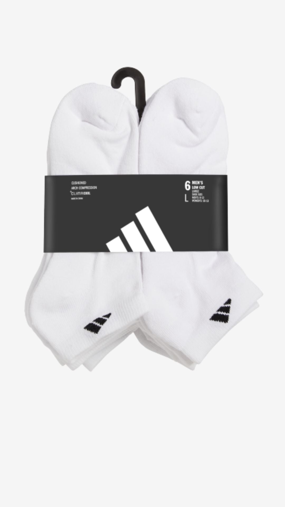 Adidas 6-Pack Cushioned Low Cut Socks (men's)