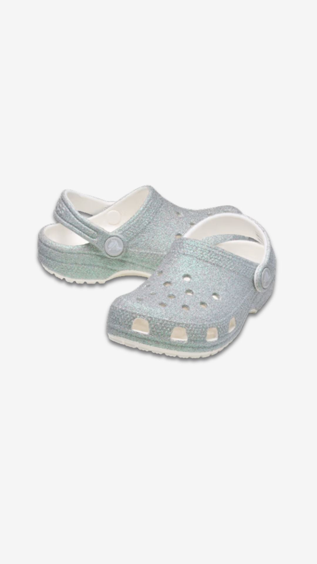 Crocs Classic Iridescent Glitter Clog (kids)
