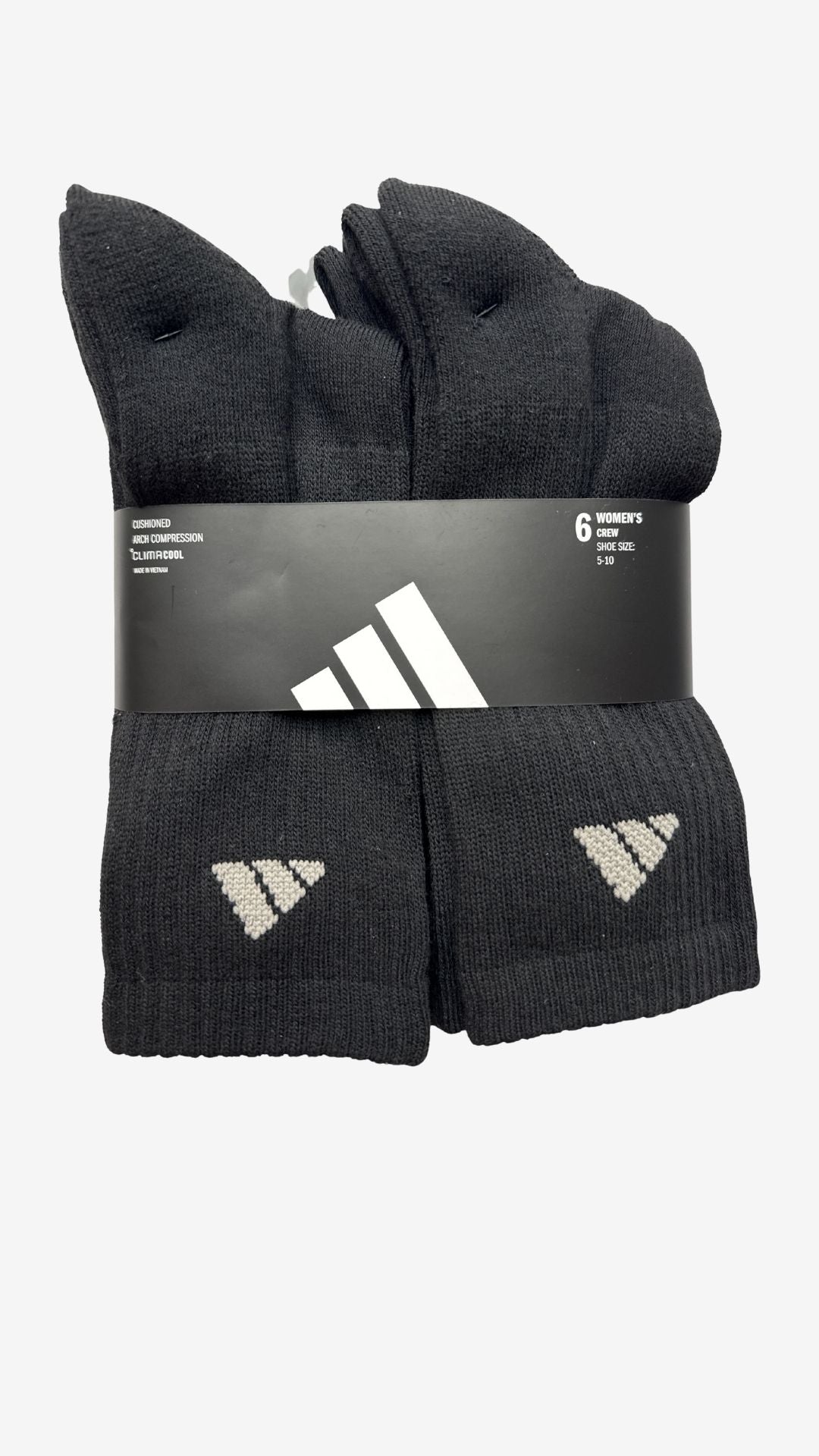 Adidas 6-Pack Cushioned Crew Socks (women's)