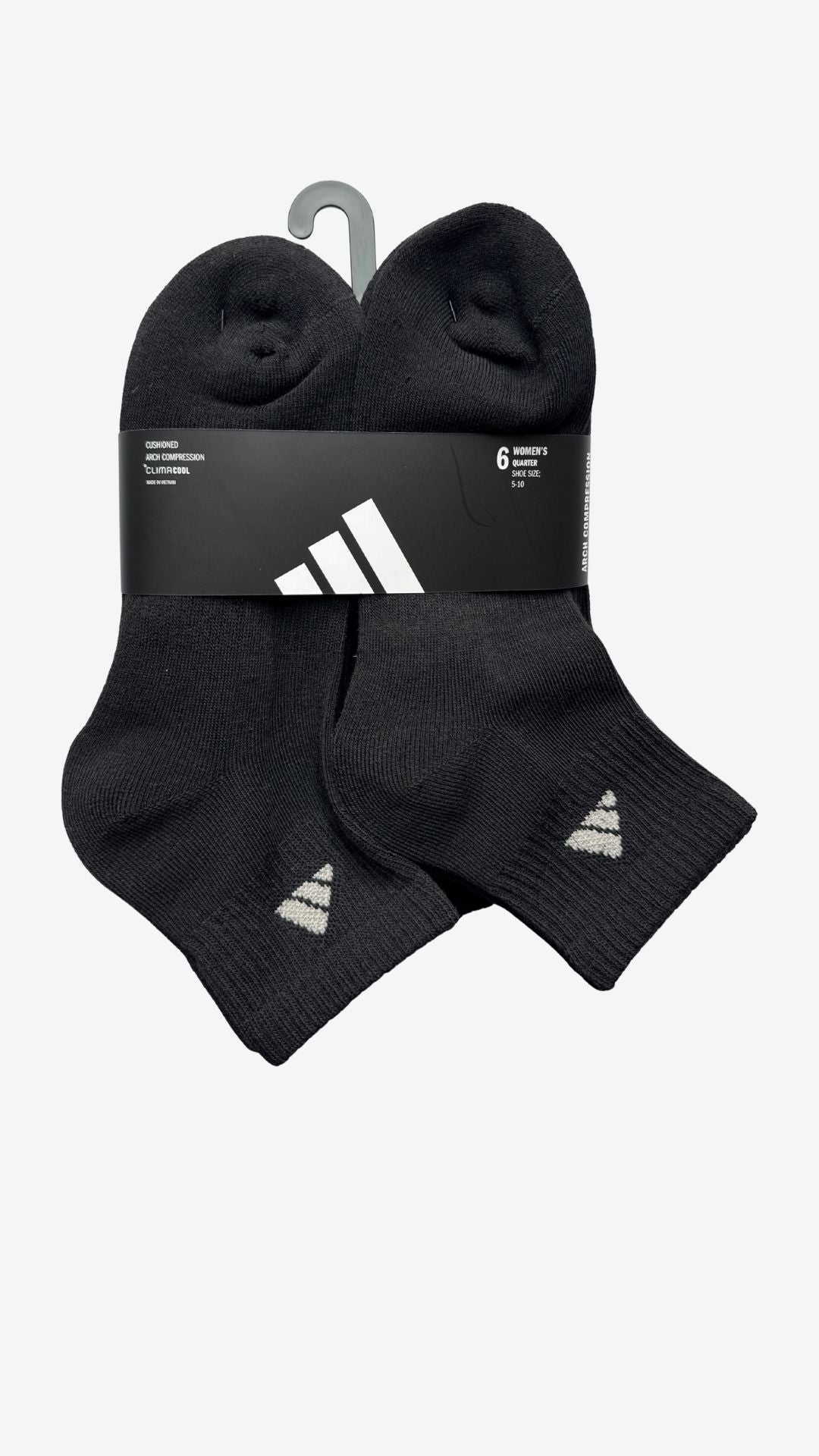 Adidas 6-Pack Cushioned Quarter Socks (women's)