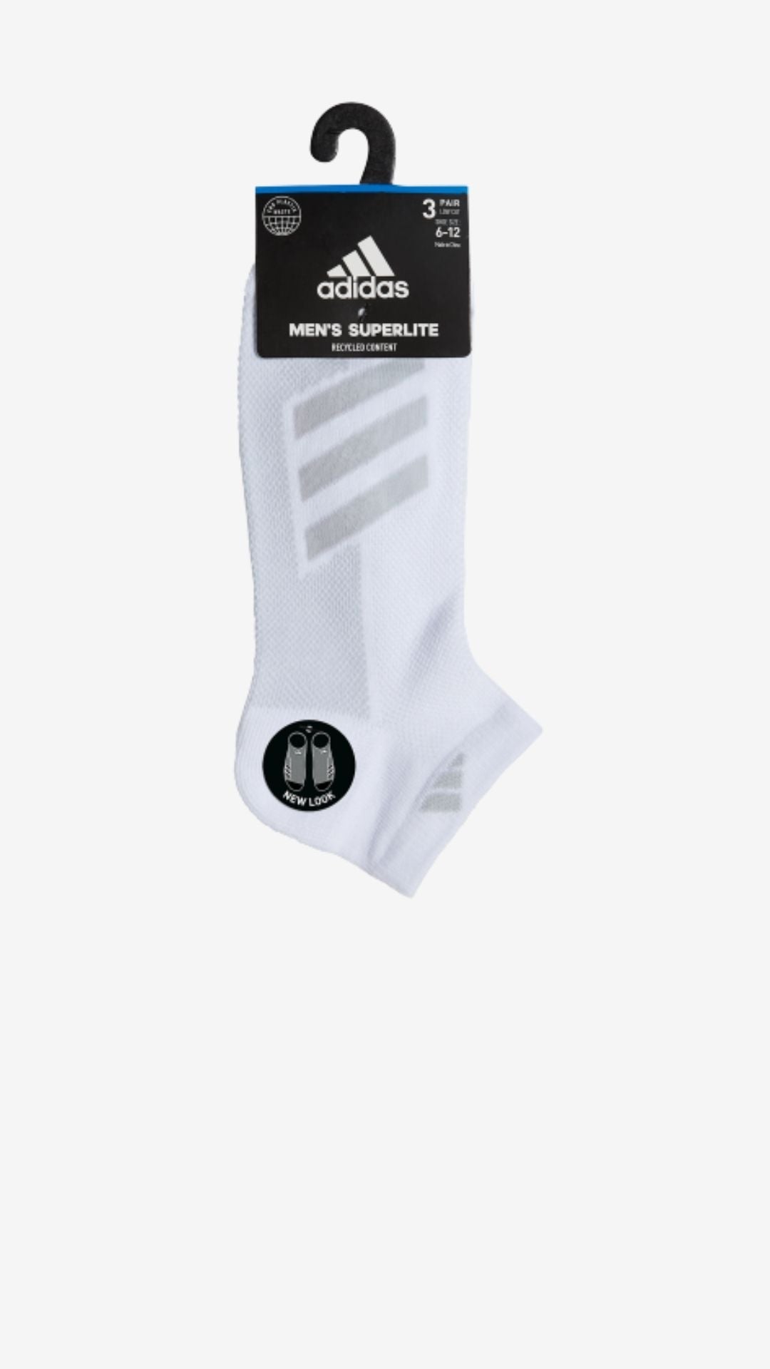 Adidas 3-Pack Superlite Low-Cut Socks (men's)
