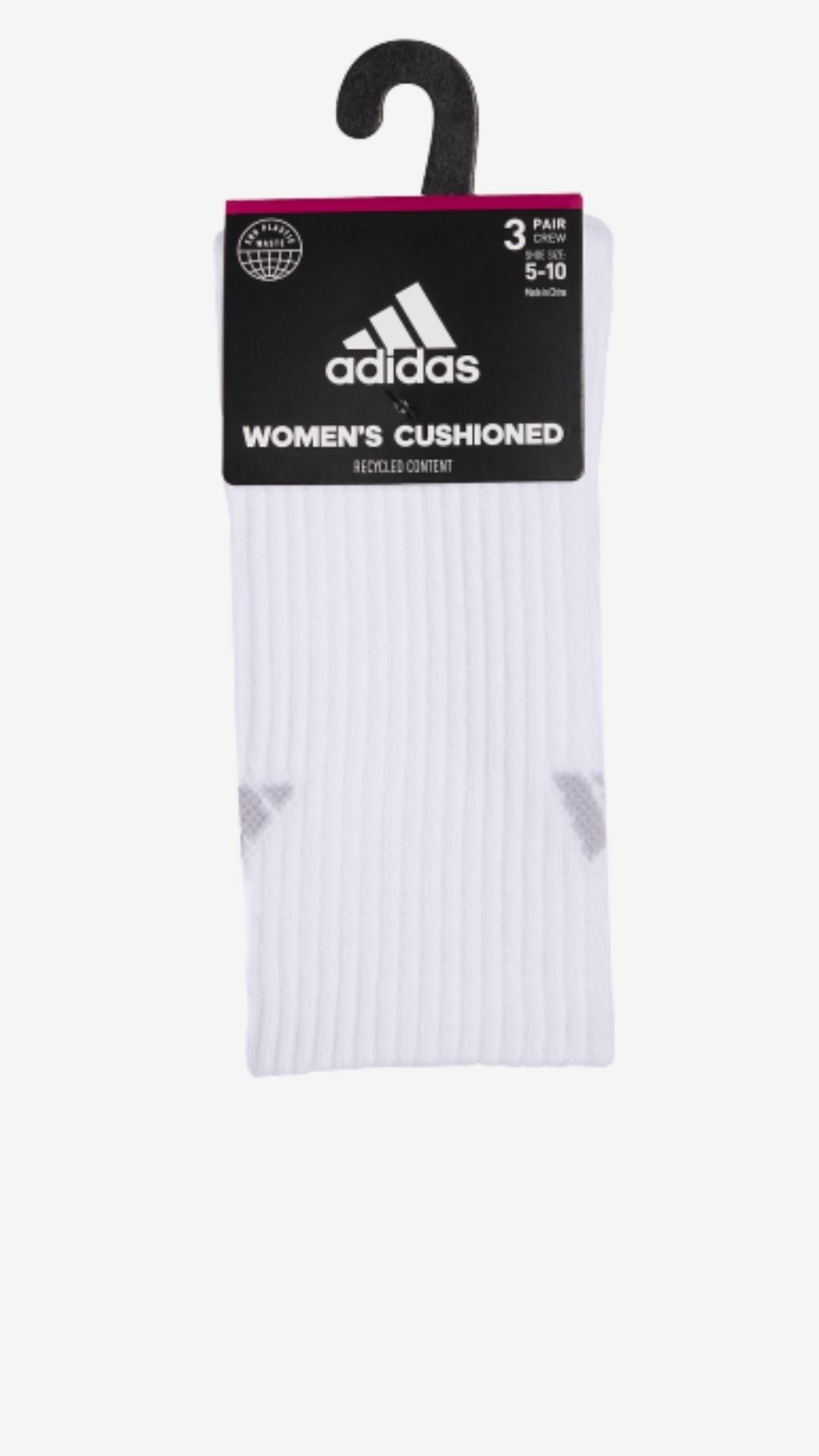 Adidas 3-Pack Cushioned Crew Socks (women's)