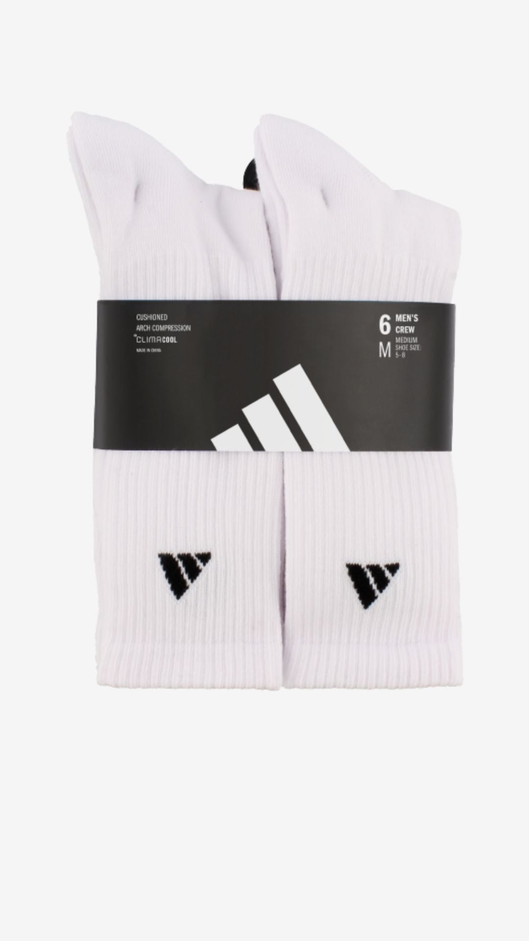 Adidas 6-Pack Cushioned Crew Socks (men's)