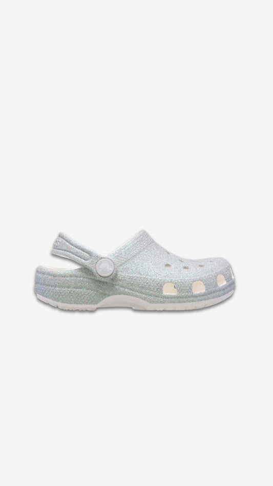Crocs Classic Iridescent Glitter Clog (kids)