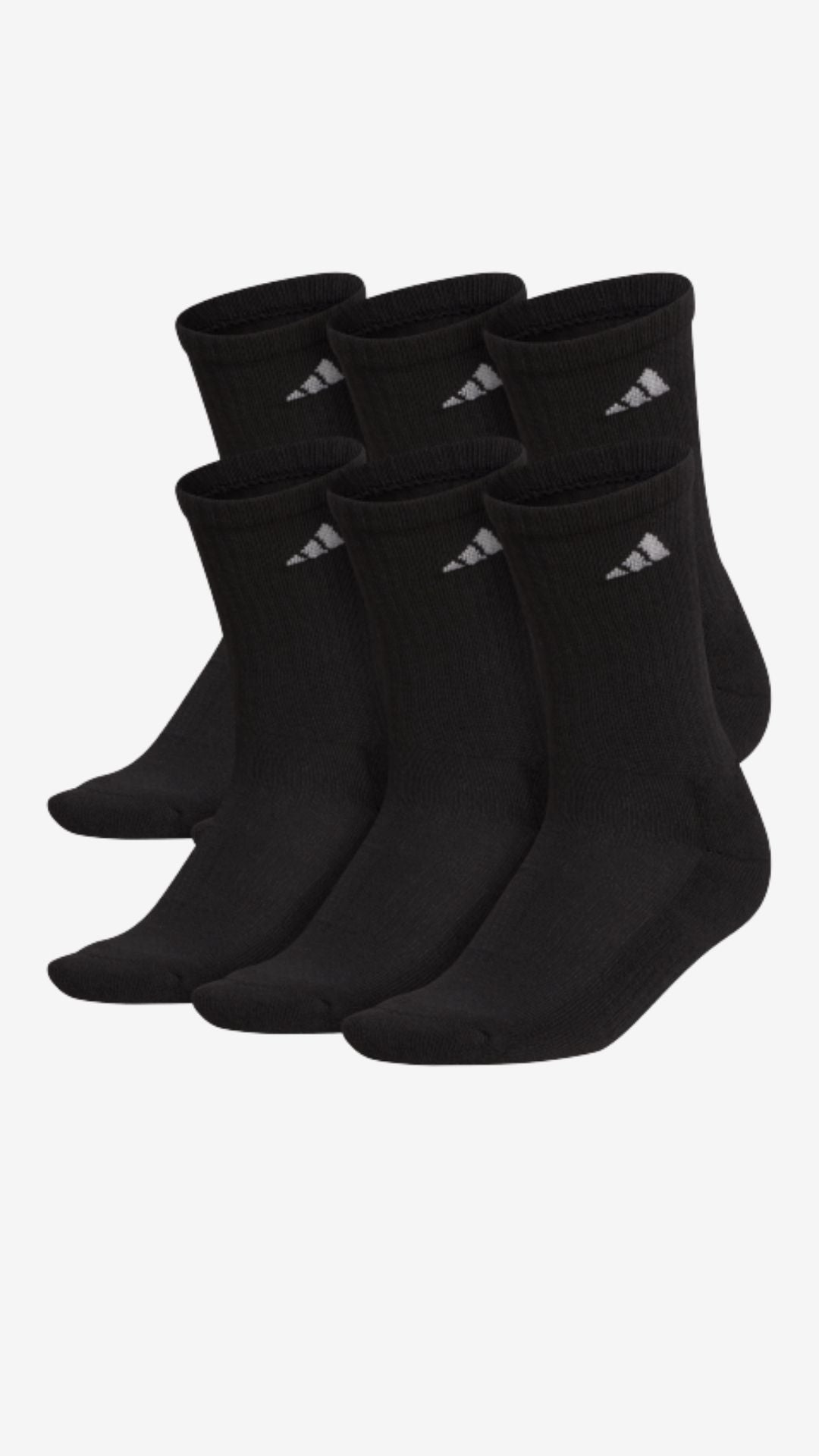Adidas 6-Pack Cushioned Crew Socks (women's)