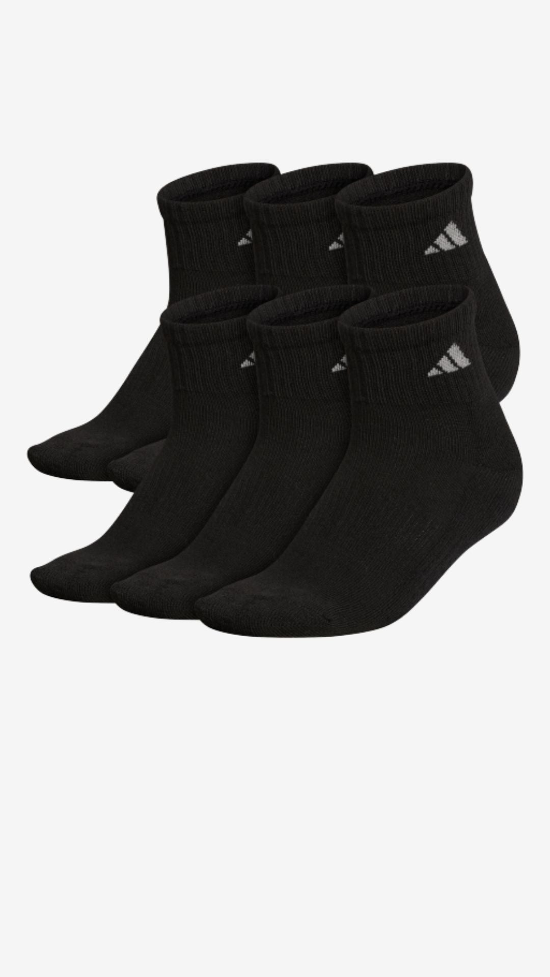 Adidas 6-Pack Cushioned Quarter Socks (women's)