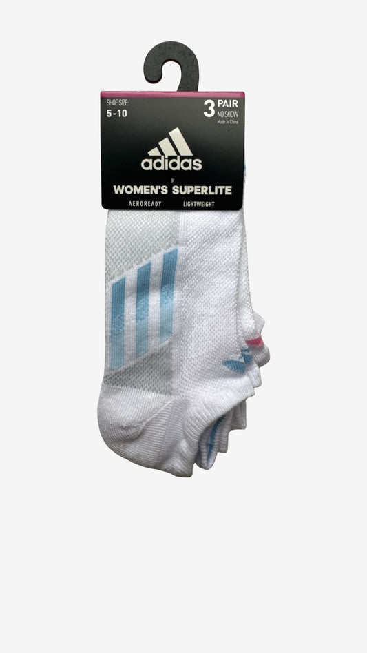 Adidas 3-Pack Superlite No Show Socks (women's)