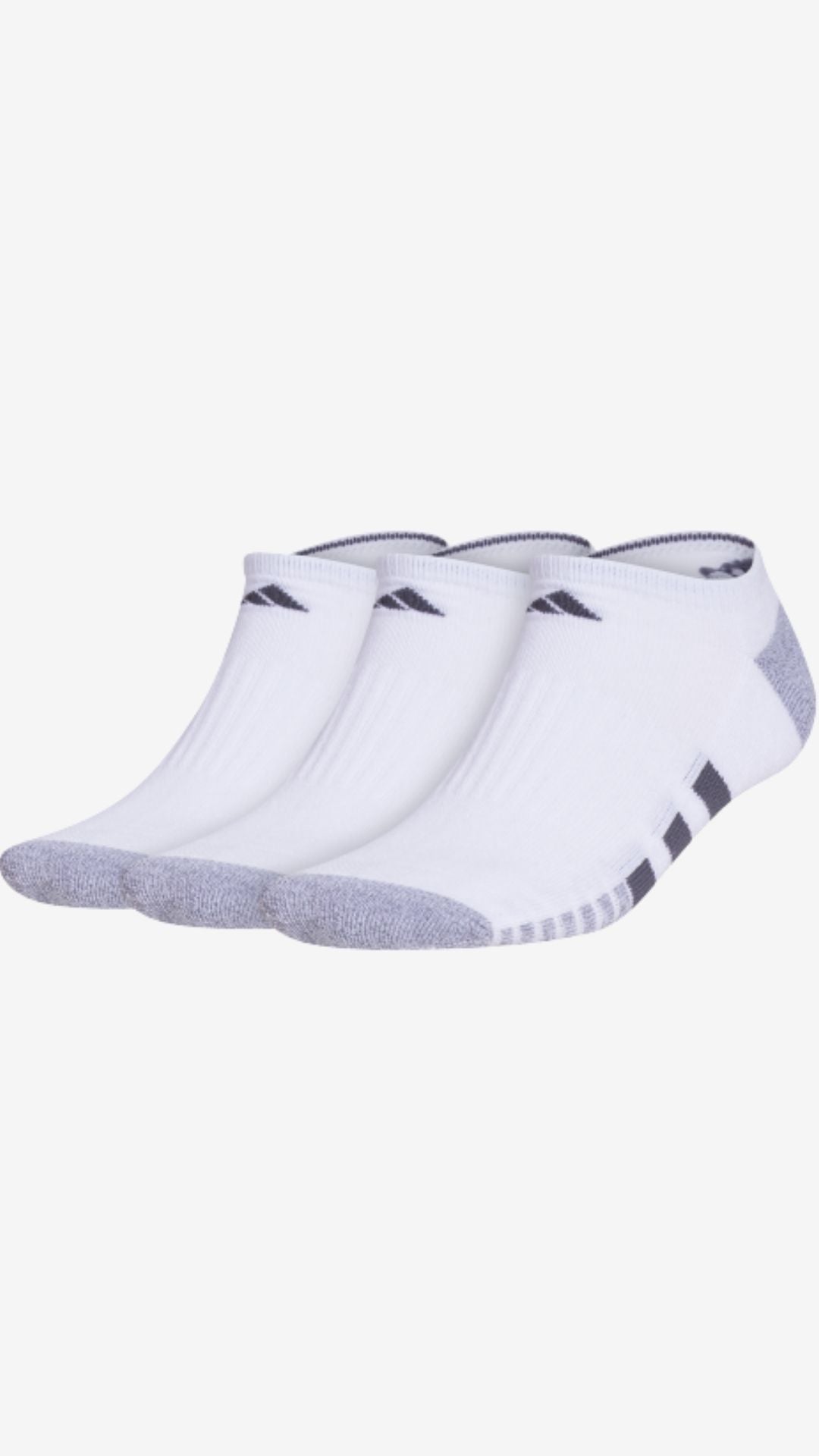 Adidas 3-Pack Cushioned No Show Socks (men's)
