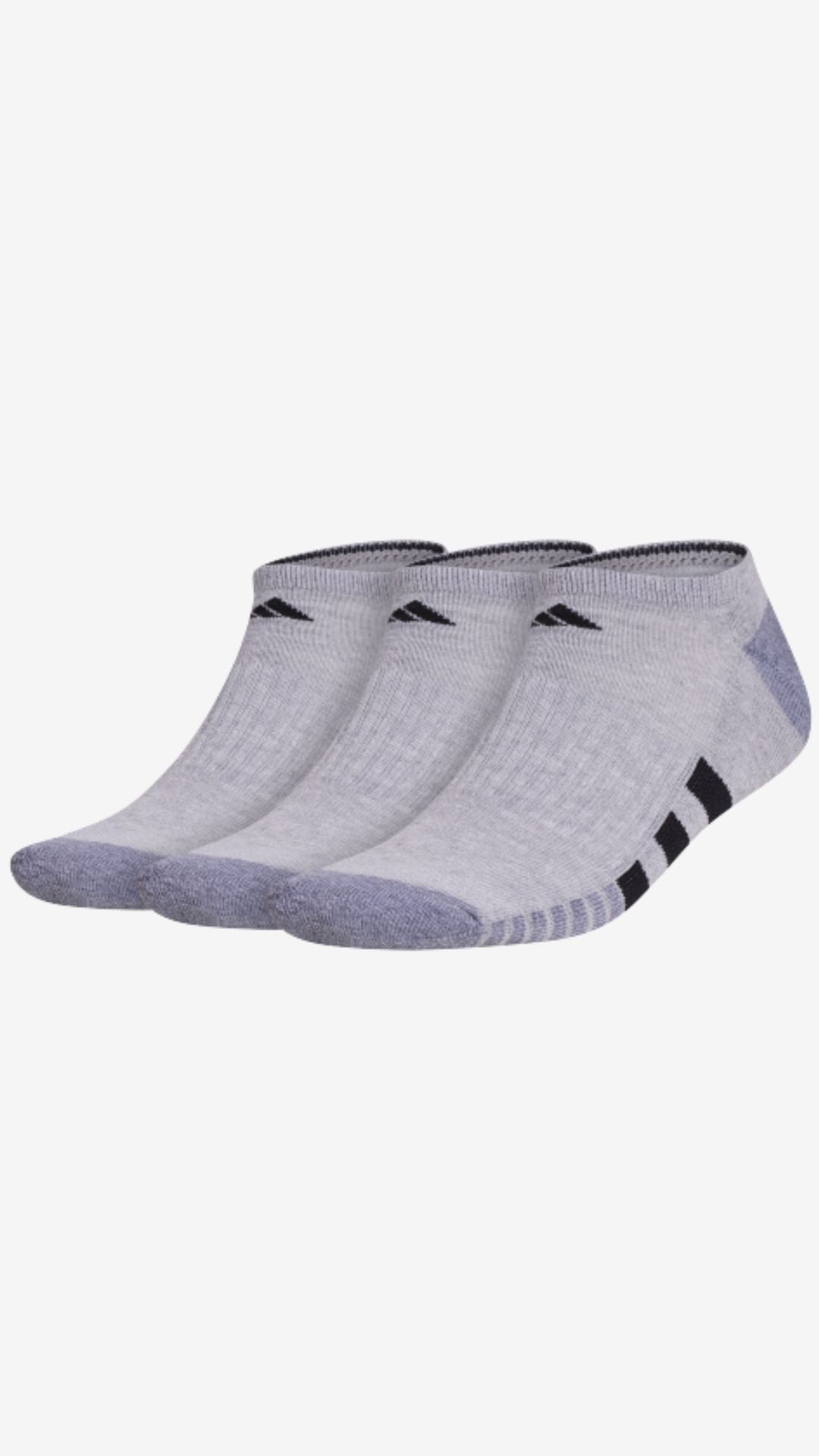 Adidas 3-Pack Cushioned No Show Socks (men's)