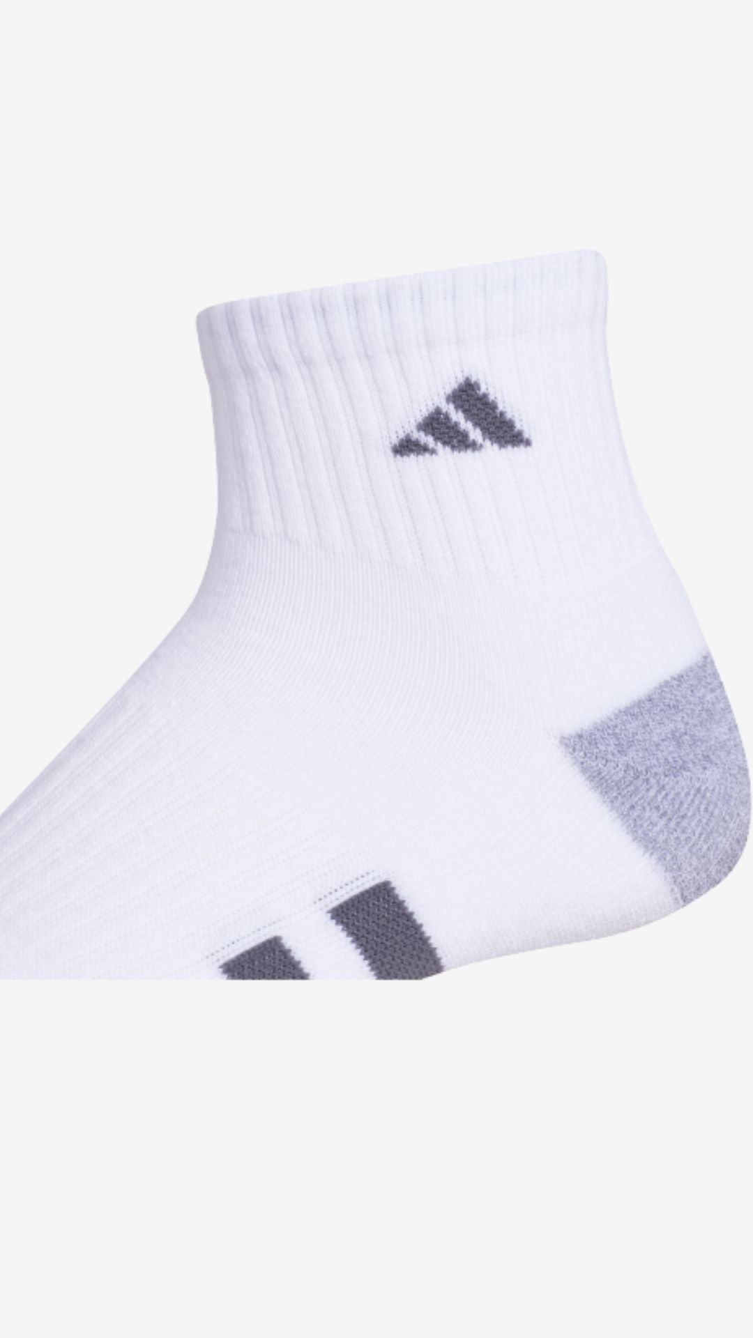 Adidas 3-Pack Cushioned Quarter Socks (men's)