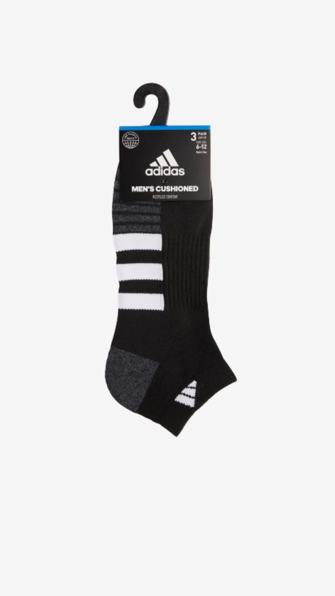 Adidas 3-Pack Cushioned Low Cut Socks (men's)