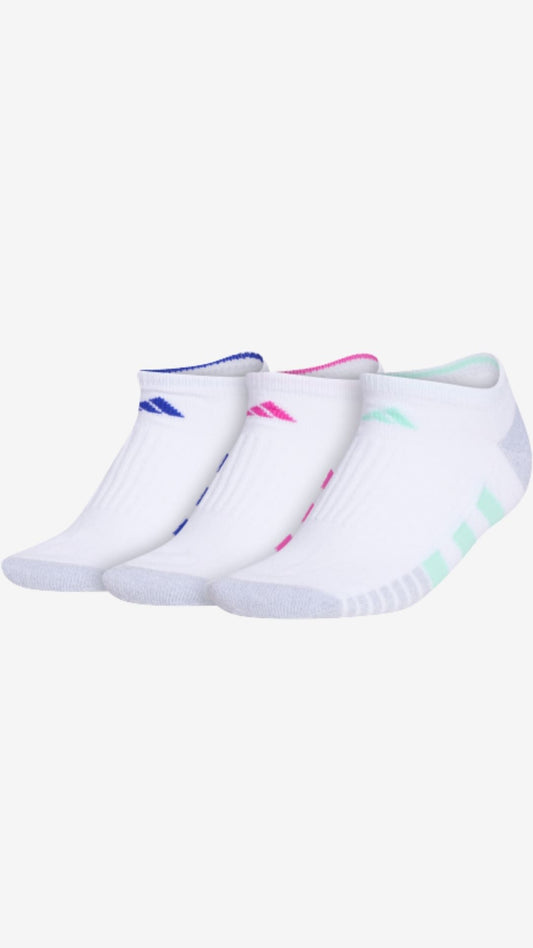 Adidas 3-Pack Cushioned No Show Socks (women's)