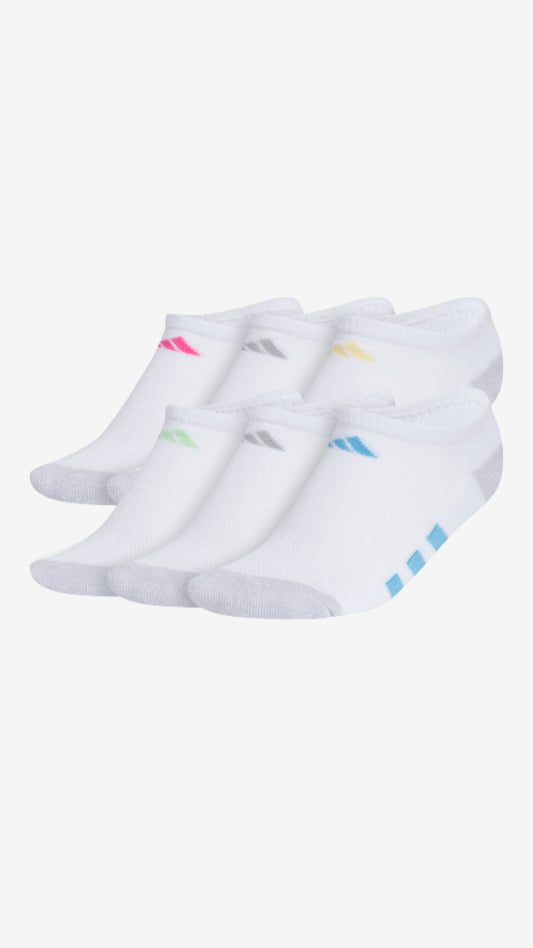 Adidas 6-Pack Cushioned No Show Socks (kids)