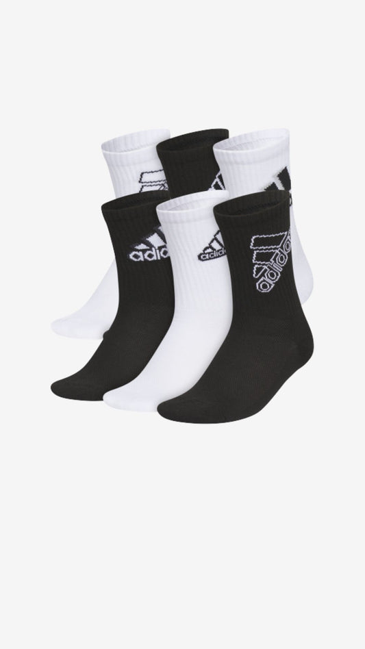 Adidas 6-Pack Cushioned Crew Socks (kids)