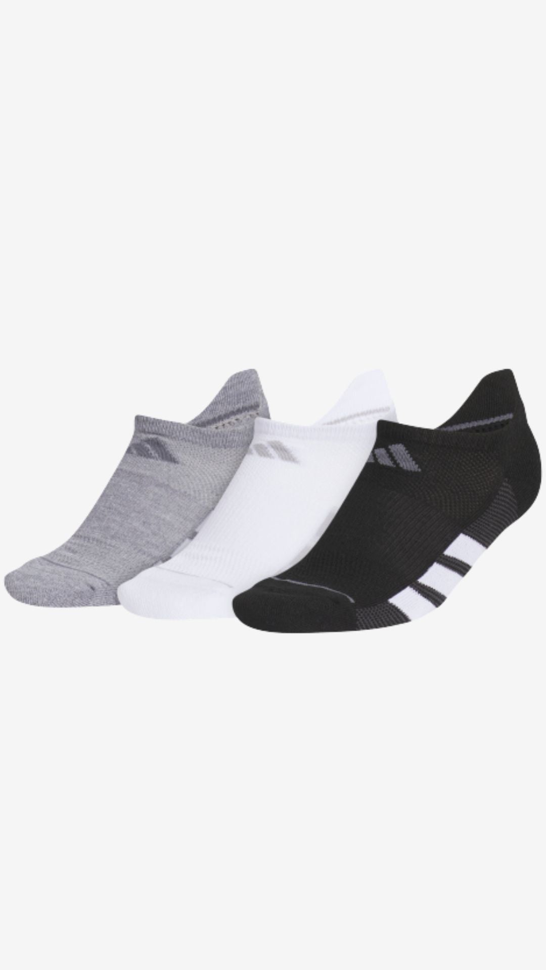 Adidas 3-Pack No Show Socks (women's)