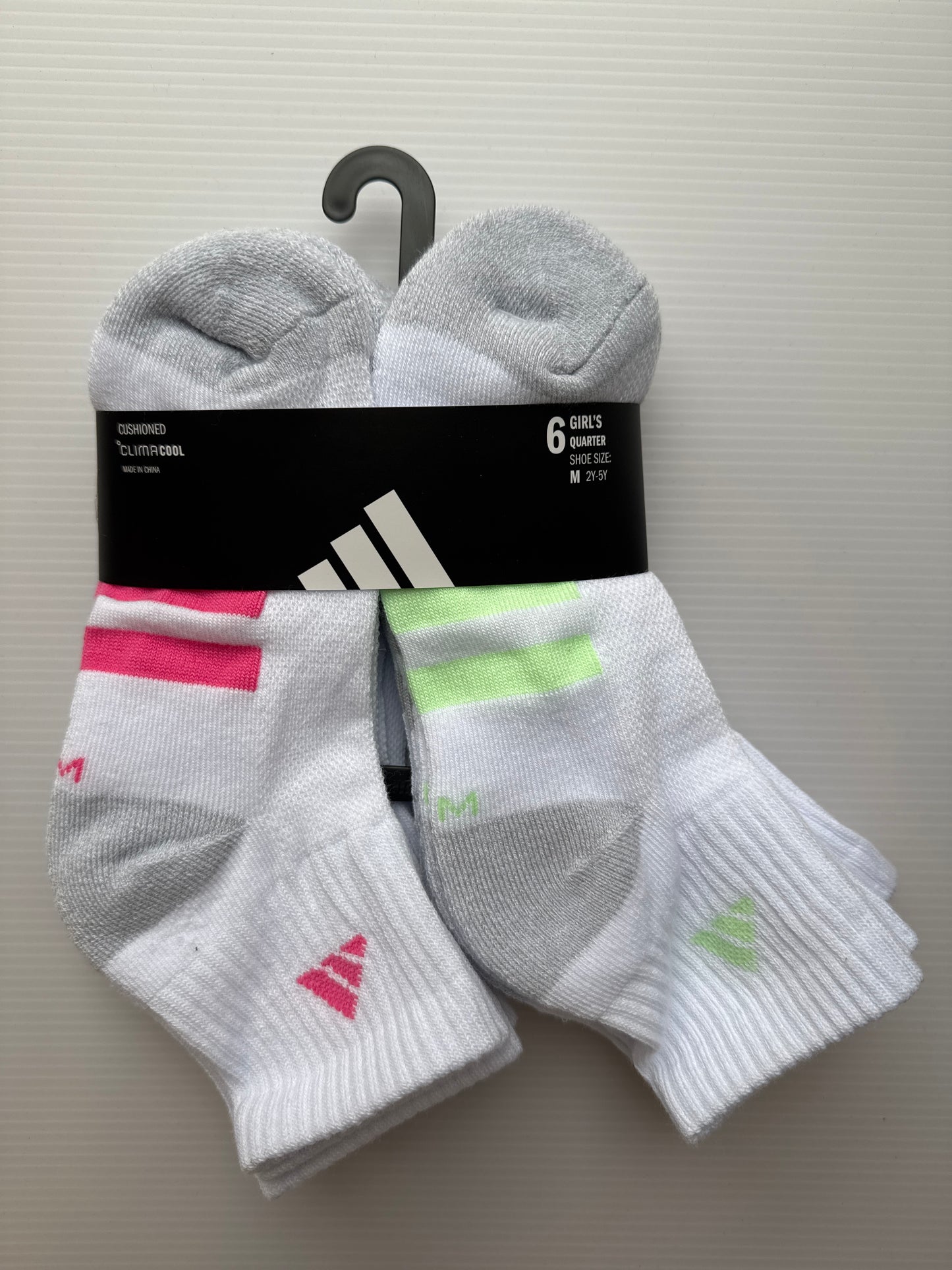 Adidas 6-Pack Cushioned Quarter Socks (kids)